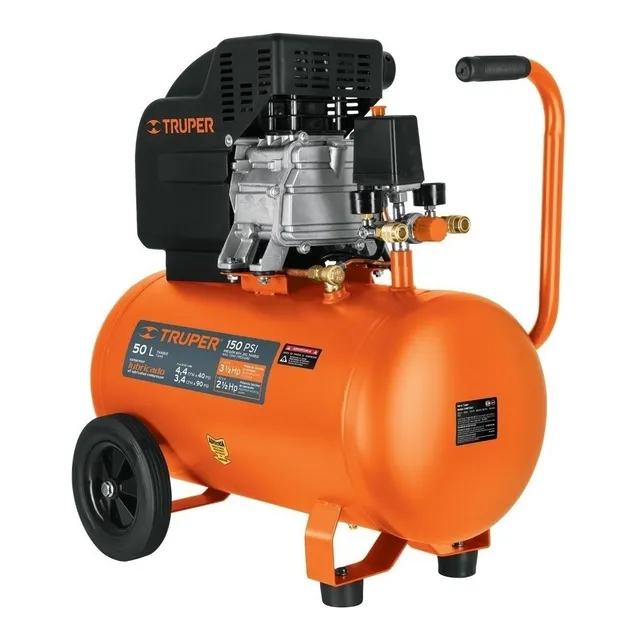 Compresor de aire eléctrico portátil Truper COMP-50LT 50L 2.5hp 127V