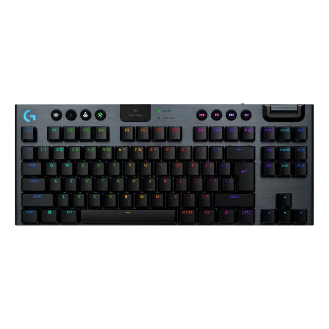 Teclado mecánico inalámbrico Logitech G915 X Tkl para juegos, negro