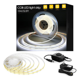 Tira Luz Led Flex 24v Cob 10m Interior 320leds/m Regulador Tira Luz Led Flex 24v Cob 10m Interior 320leds/m Regulador