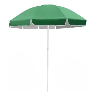 Sombrilla Para Jardín O Playa Con Funda Sol 2.4m De Diámetro Sombrilla Para Jardín O Playa Con Funda Sol 2.4m De Diámetro