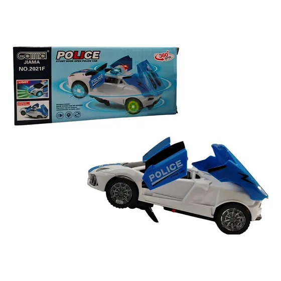 Carro Loco Policía Luces Sonidos Movimientos Niños Regalo