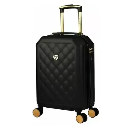 Mala De Viagem Bordo Yins Deluxe 10 Kilos Preto Listras