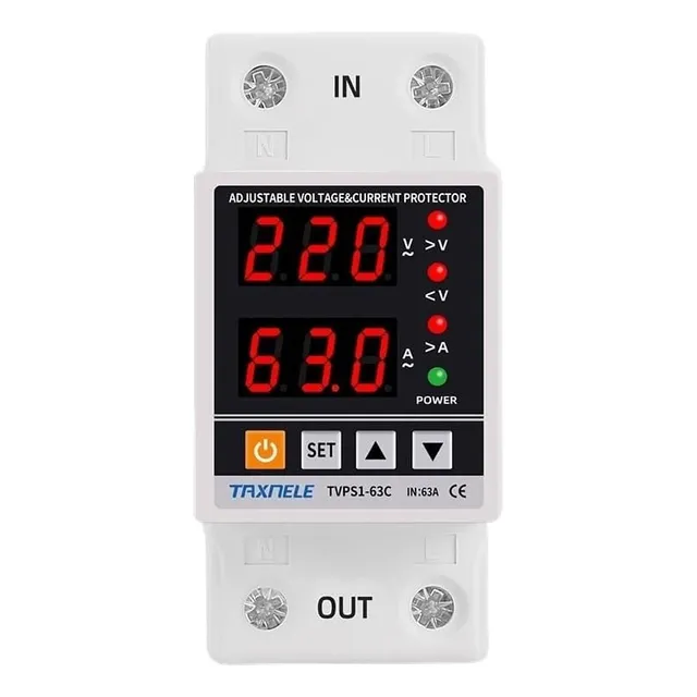 Protector De Voltaje Integral Digital 80a 120v 220 Ajustable