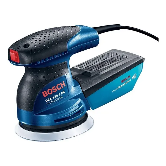 Lijadora Excéntrica De Palma Bosch Gex 125-1 Ae 250w Color Azul