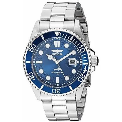 Invicta Mens Pro Diver Reloj De Cuarzo, Plata, Vjy1j