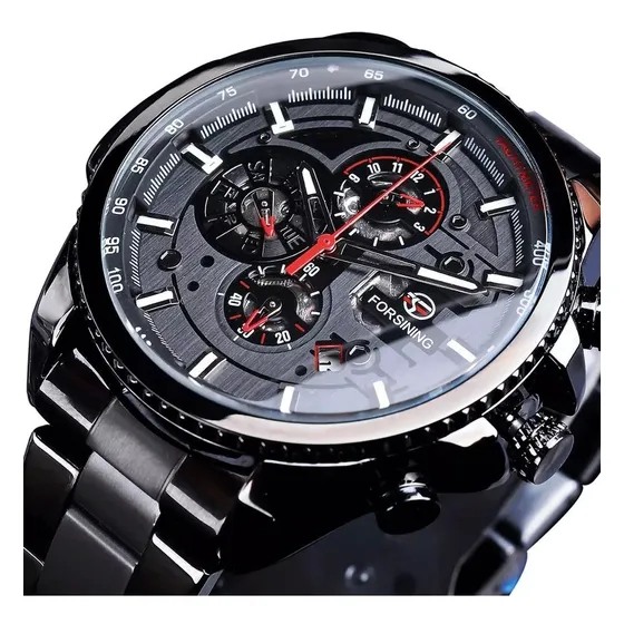 Forsining - Reloj Automático Con Calendario Deportivo (acer
