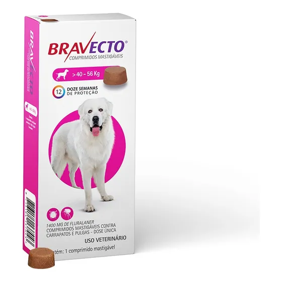 Antipulgas Bravecto Cães 40kg a 56kg MSD