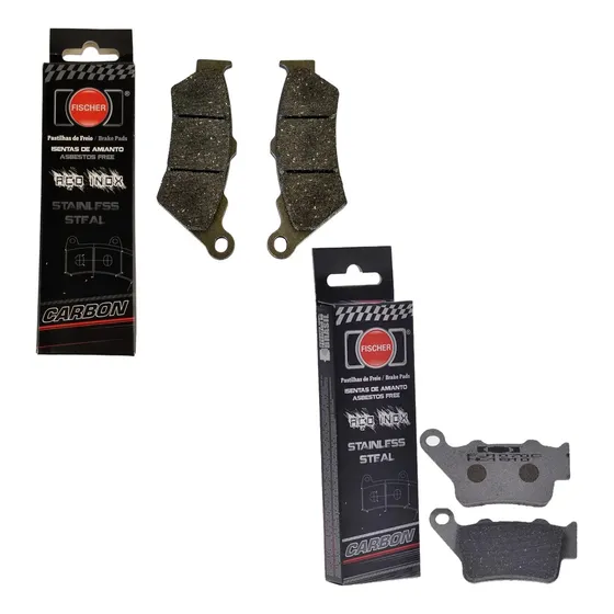 Pastilha Fischer Diant + Tras Royal Enfield Interceptor 650