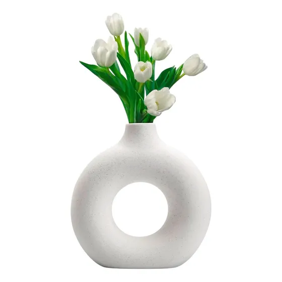 Jarrón Florero De Cerámica Adorno Decoración Hogar