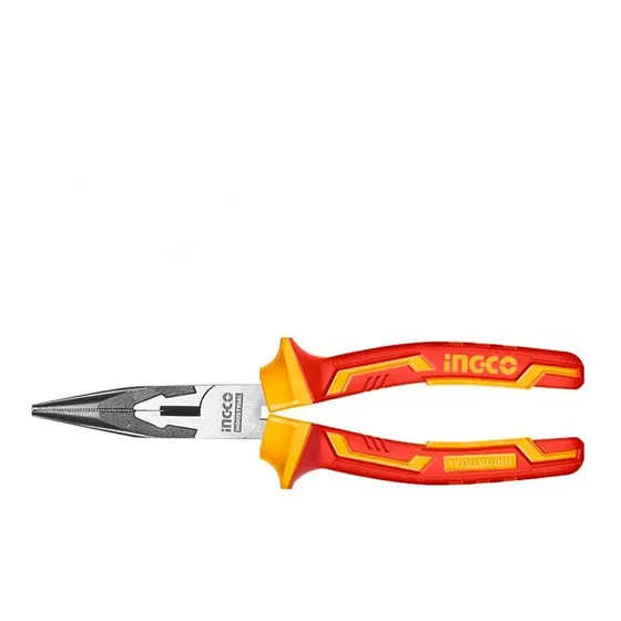Alicate Punta Aislado 1000v De 15 Cms Cromo Ingco Hilnp2816 