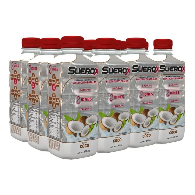 Pack X 12 Bebida Hidratante Suerox 8 Iones Sabor A Coco