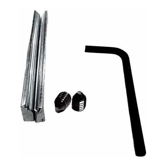Kit 4 Pçs Haste Ferro Maçaneta Fechadura C/ Parafuso Allen