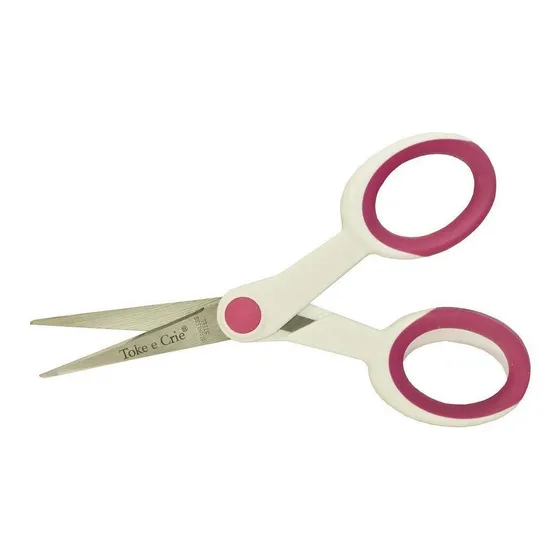 Tesoura Hobby Infinite Scrapbook Decoupagem 14cm Toke Crie