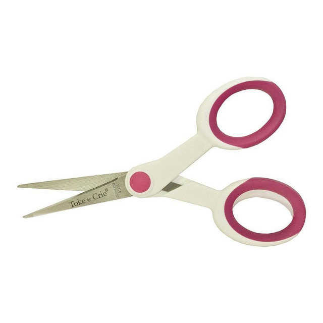 Tesoura Hobby Infinite Scrapbook Decoupagem 14cm Toke Crie Tesoura Hobby Infinite Scrapbook Decoupagem 14cm Toke Crie