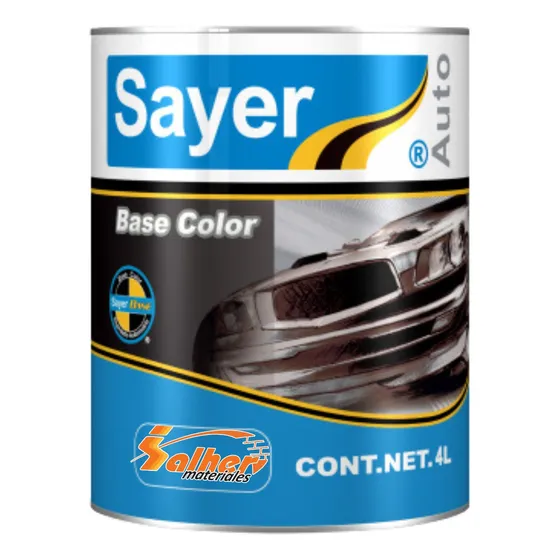 Esmaalte Base Color Sayer Automotriiz Rojo Cereza 4 Litros Acabado Brillante Color Rojo Cereza Kt-1575