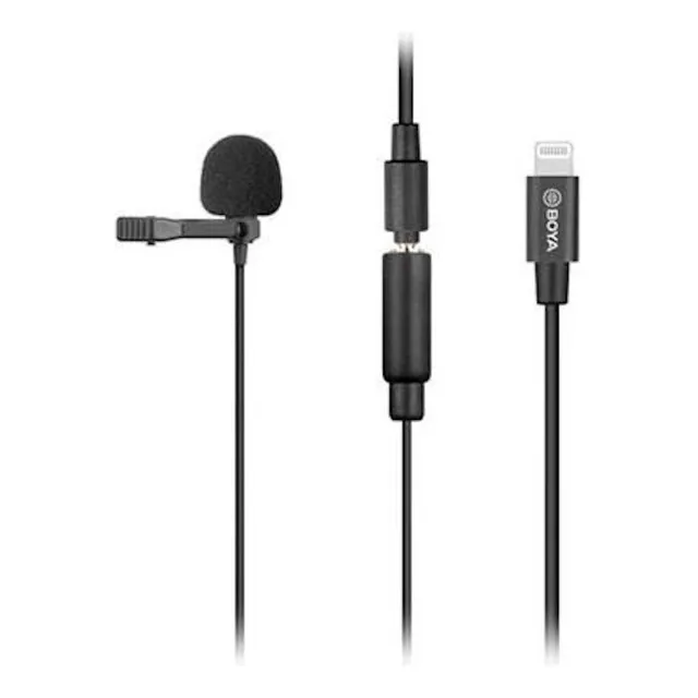 Micrófono Boya BY-M2 condensador omnidireccional CONECTOR LIGHTNING