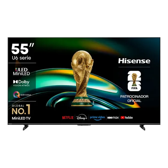 Televisor Hisense Mini-led Qd 55 Uhd Smart Tv 55u6qv