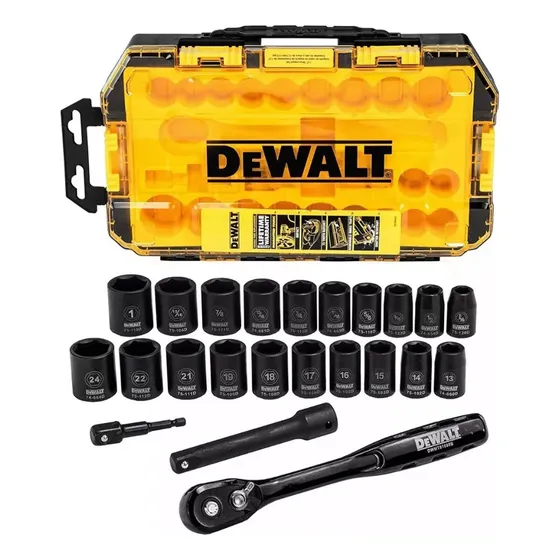 Set 23 Piezas/dados Impacto Combinado 1/2 Dewalt Dwmt74739