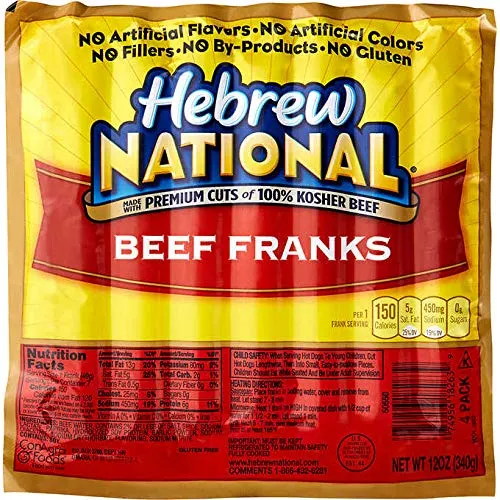 Salchicha Para Perro Caliente De Carne Kosher  Divino