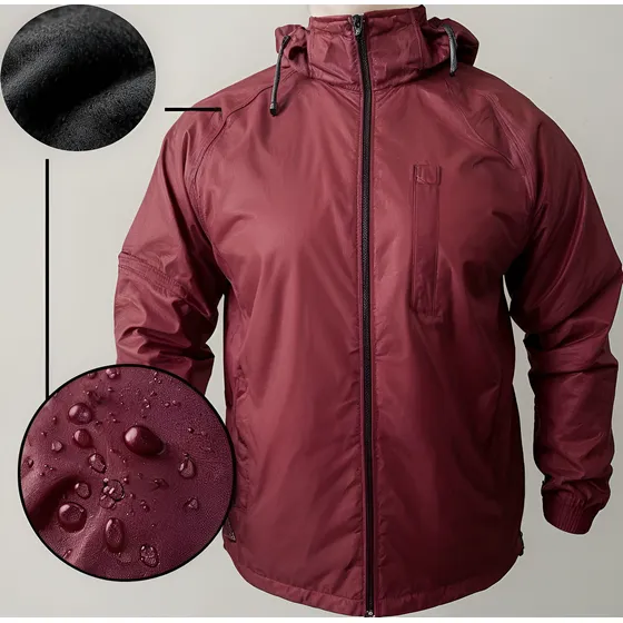 Corta Viento Hombre Impermeable Con Polar