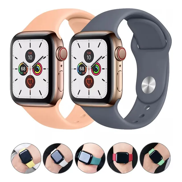 Correa Pulso Manilla Goma Para Apple Watch Todas Series