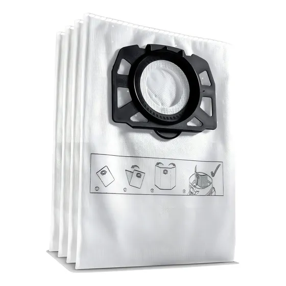 Pack 4 bolsas de repuestos aspiradora Karcher WD4 WD5 WD6