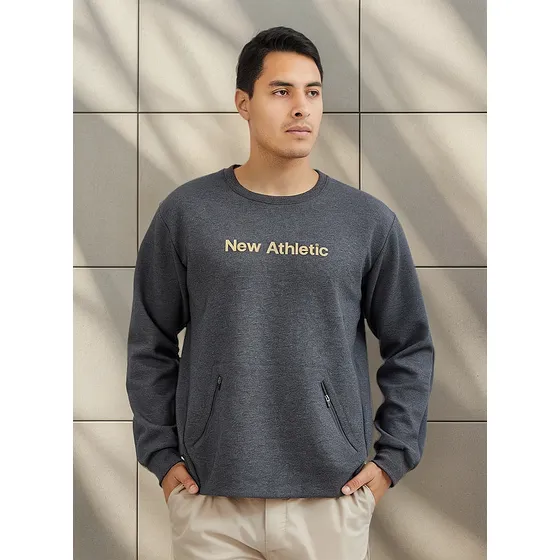 Polera New Athletic Jey Gris Oscuro Hombre