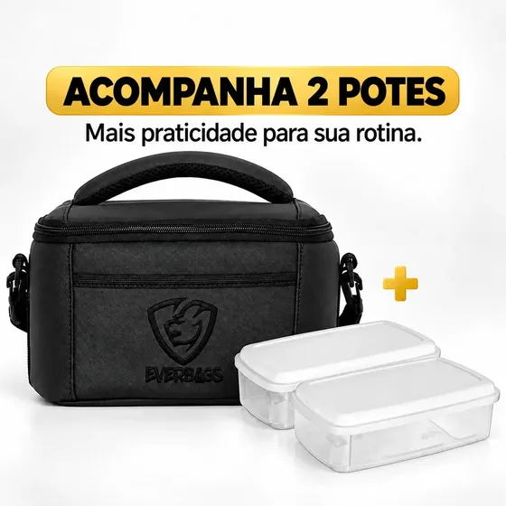 Bolsa Térmica Fitness Lancheira Marmiteira Academia Blx
