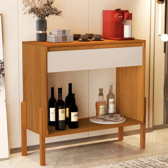 Aparador Sala Buffet Gaveta Divisor Ambientes Mdf Balcão