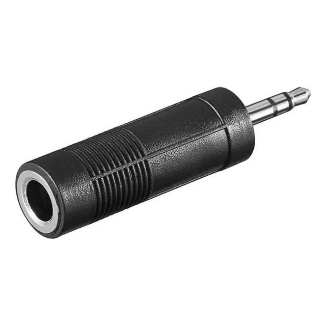 5 Piezas Adaptador Jack 6.3mm A Plug 3.5mm Estereo