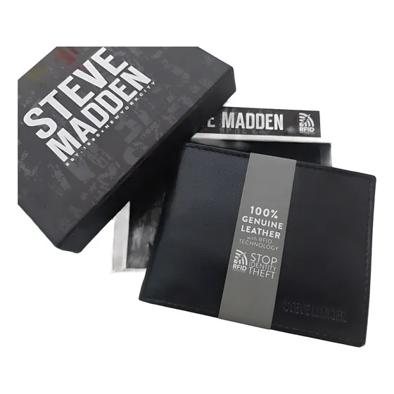 Cartera Hombre Steve  Steve Madden Piel Genuina Original