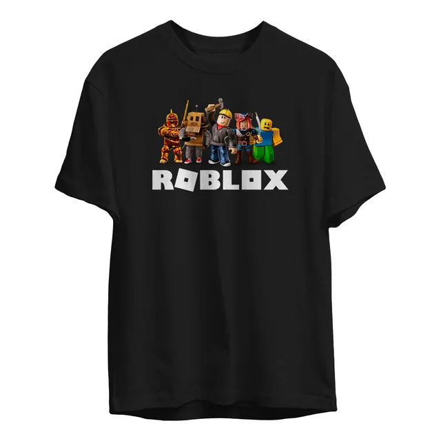 Camisa Camiseta Algodão Unissex Jogo Roblox Avatar De Noob