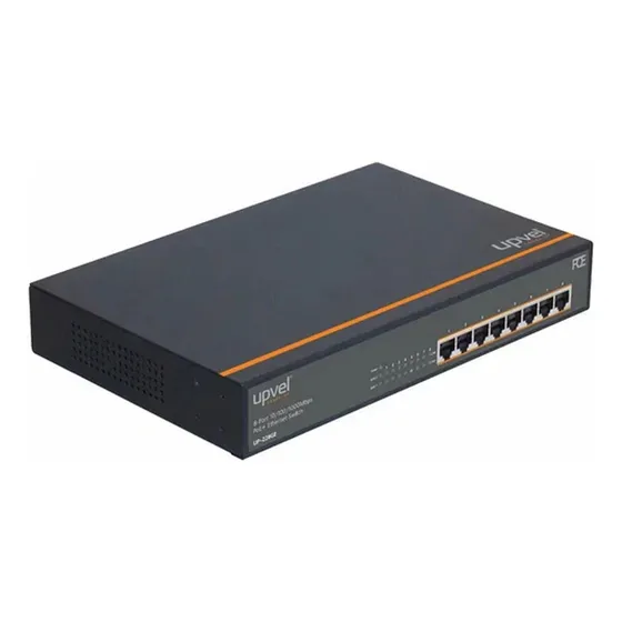 Switch Upvel 8 Puertos Gigabits Auto Mdix Poe / Poe+ 30w