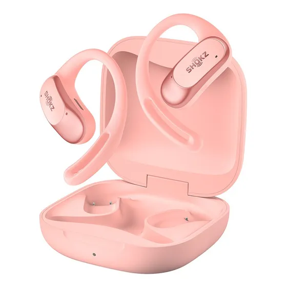 Audífonos Bluetooth Shokz Openfit Air Color Rosa Luz Azul