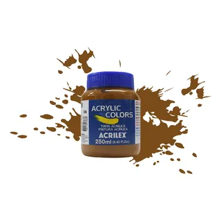 Tinta AcrĂlica Acrylic Colors Acrilex 250 Ml Cor Terra Siena Natural - 336 Tinta AcrĂlica Acrylic Colors Acrilex 250 Ml Cor Terra Siena Natural - 336