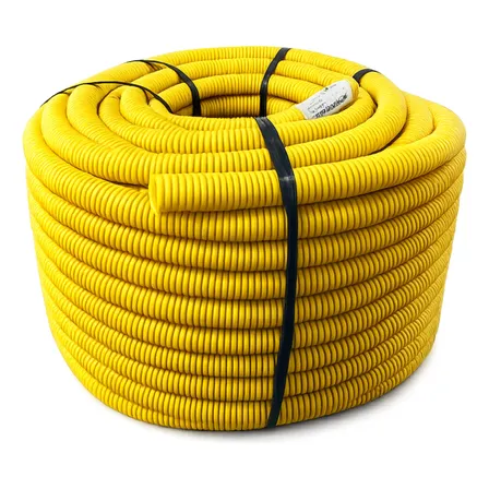 Mangueira Conduite Amarela Corrugada 3/4 Rolo 50m