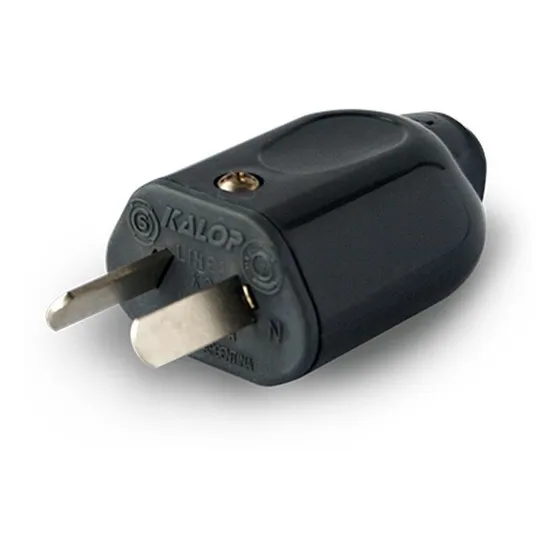 Pack (x10) Ficha Macho 2 Patas 10a Blanco O Negro K2 Kalop 