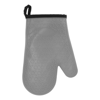 Manopla De Horno Gris Impermeable De Silicona De Alta Temper Manopla De Horno Gris Impermeable De Silicona De Alta Temper