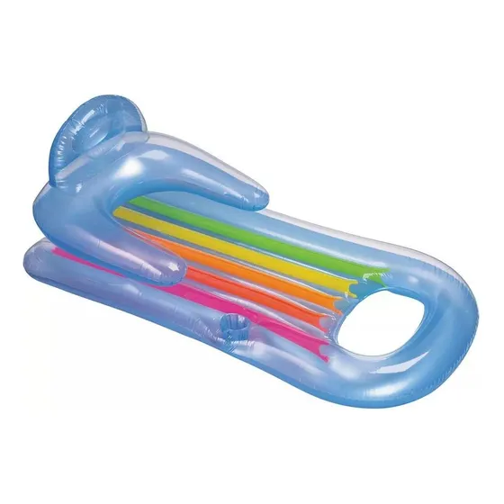 Colchão Bronzeador Poltrona Inflável P/ Piscina Porta Copo