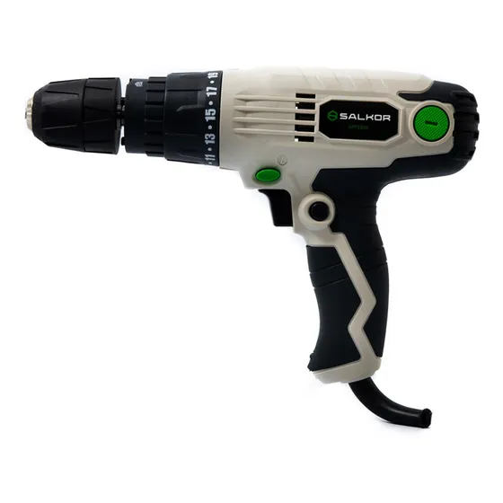 Taladro Atornillador Percutor 300 Watts 10mm App1000 Salkor Color Verde Frecuencia 50