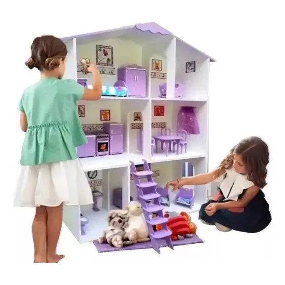 Casita De Muñecas + Muebles! De Lujo - Casitas Sol Y Luna