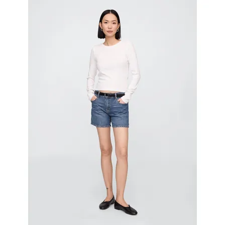 Short Mujer Gap Denim 5in Dark Azul