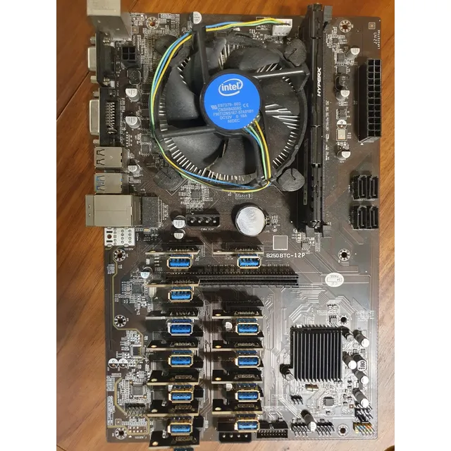 Tarjeta Madre B250 Btc Para 12 Gpus Lga 1151 Ddr4