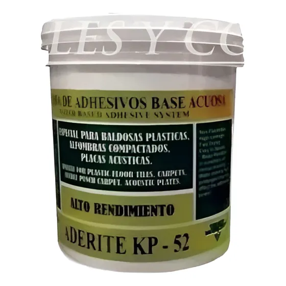 Adhesivo Wepel Base Acuosa Aderite Kp-52 1 Kg Piso Vinilico