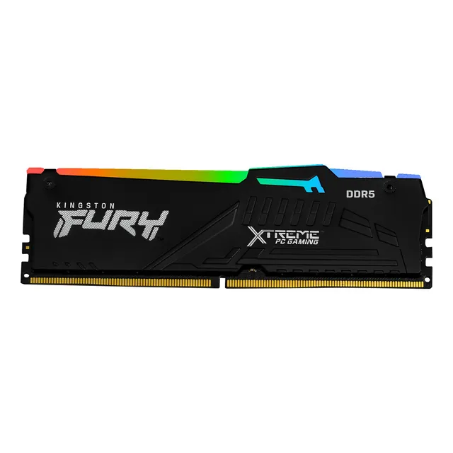 Memoria Ram Xtreme Pc Gaming Kingston Fury Beast Rgb Ddr5 32gb 5600mt/s 1x32gb Negro