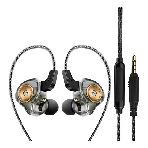 Fone de Ouvido In-ear QKZ AK6 Gamer com Microfone Redução Ruído
