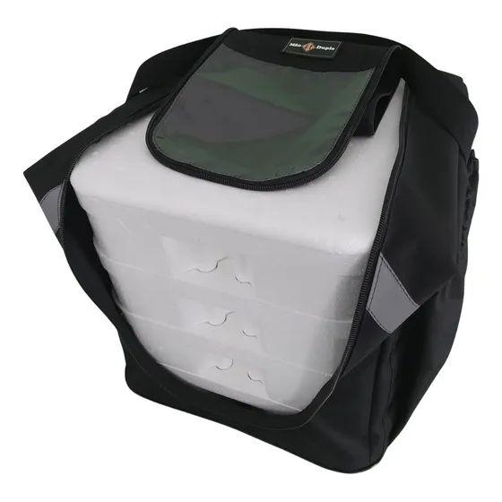 Bag Mochila Marmitex Motoboy Reforçada Mão Dupla 20 Un 08 Cor Preto