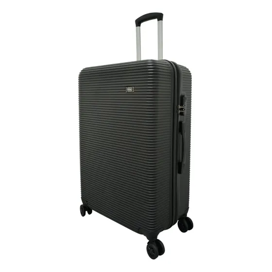Mala Grande De Viagem 32kg Com Rodinha 360º Preta Rígida Tsa