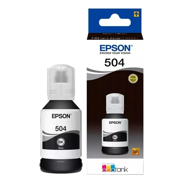 Tinta Para Impresora Epson T504 Color Negro De 70 Ml
