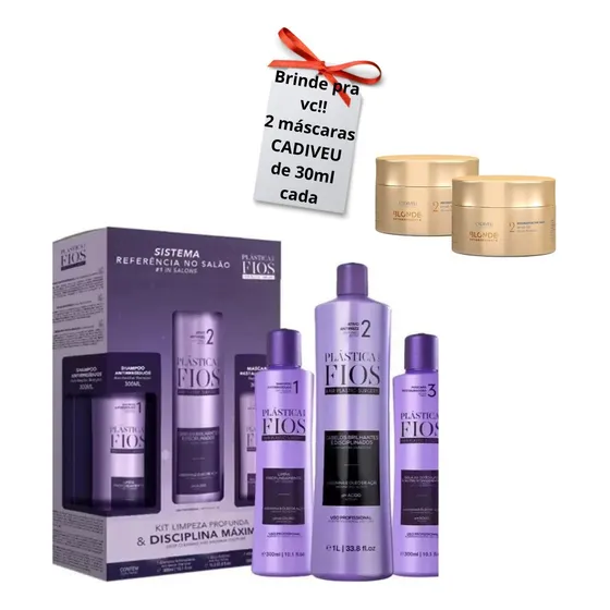 Kit Cadiveu Professional Plástica Dos Fios - 3 Produtos 